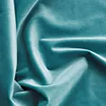 Zasłona szyta na taśmie fala ENYA turkusowa z miękkiej półmatowej tkaniny welwetowej