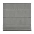Roleta rzymska szara z gładkiej zaciemniającej tkaniny typu dimout