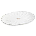 Patera ceramiczna GAIA z wytłaczanym wzorem i złotymi akcentami Eurofirany