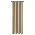 Zasłona beżowa z tkaniny typu dimout 140x250 cm przelotka NERISA Eurofirany