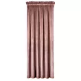 Zasłona ciemnoróżowa z matowego welwetu 140x270 cm taśma MELANIE Eurofirany