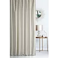 Zasłona szyta na taśmie fala VISCAYA kremowa z melanżowej i miłej w dotyku tkaniny Italissima