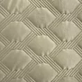 Narzuta welwetowa beżowa 220x240 cm pikowana metodą hot press SOFIA 5 EUROFIRANY PREMIUM