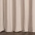 Zasłona szyta na taśmie fala beżowa z miękkiej szenilowej tkaniny z efektem melanżu