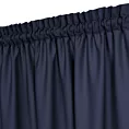 Zasłona granatowa z tkaniny welurowej 420x260 cm tunel Dora Eurofirany