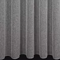 Firana szyta na przelotkach szara siatka w stylu eko z efektem bukli wykończona obciążnikiem