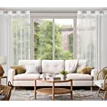 Firana biała z siateczki niewymagająca prasowania 140x250 cm przelotka ELLISSA Eurofirany