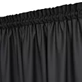 Zasłona czarna z tkaniny welurowej 420x260 cm tunel Dora Eurofirany