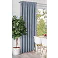 Zasłona niebieska z tkaniny welurowej 420x260 cm taśma - Dora Eurofirany