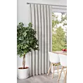 Zasłona jasnoszara z tkaniny welurowej 50x240 cm szerokość po zmarszczeniu flex 1:1,5 Dora Eurofirany