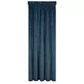 Zasłona granatowa z ekskluzywnego matowego welwetu 140x270 cm taśma RIA Diva Line Eurofirany