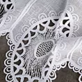 Tkanina firanowa zazdrostka zdobiona ażurowym haftem Eurofirany