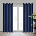 Zasłona granatowa zaciemniająca gładka półmatowa 135x250 cm przelotka LOGAN Eurofirany