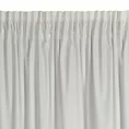 Zasłona biała zdobiona futerkiem 140x270 cm taśma MARION Eurofirany
