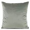 Poszewka na poduszkę 45x45 cm welwetowa o delikatnym połysku gładka oliwkowa GAJA 1 Eurofirany