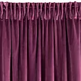 Zasłona fioletowa z ekskluzywnego matowego welwetu 140x270 cm taśma VILLA Eurofirany