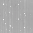 Tkanina firanowa z efektem deszczyku wykończona szwem obciążającym Eurofirany