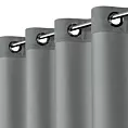 Zasłona szara z tkaniny welurowej 420x260 cm przelotka - Dora Eurofirany