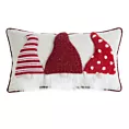 Poszewka na poduszkę świąteczna 45x45 cm zdobiona aplikacją skrzatów Eurofirany