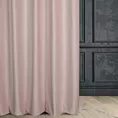 Zasłona szyta na taśmie fala jasnoróżowa z miękkiej półmatowej tkaniny welwetowej