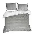 Pościel 160x200 cm z makosatyny bawełnianej kolor szary, biały z logo Eva Minge EVA 10 Eurofirany