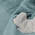 Ręcznik kąpielowy dziecięcy 50x90 cm bawełniany kolor niebieski z aplikacją słonika 480 g/m2 BABY 59 Eurofirany