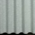 Zasłona szyta na przelotkach miętowa z matowej luźnotkanej tkaniny z efektem melanżu, wykończona obciążnikiem