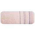 Ręcznik kąpielowy 70x140 cm bawełniany kolor różowy z ozdobnym stębnowaniem 500 g/m2 POLA Eurofirany