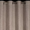 Zasłona brązowa z matowej tkaniny z widocznym naturalnym splotem 140x250 cm przelotka - ADELINA Eurofirany