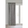 Zasłona szara z szenilowej tkaniny 140x270cm taśma - VANI Eurofirany