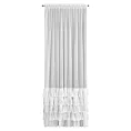 Firana biała z markizety z pięcioma falbanami 140x270 cm taśma CHARLOTTE 2 Eurofirany
