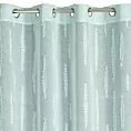 Firana miętowa zdobiona aplikacją 140x250 cm przelotka ALENI Eurofirany