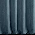 Zasłona szyta na taśmie 5 cm petroa z tkaniny o naturalnym splocie z efektem melanżu
