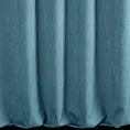 Zasłona szyta na taśmie 5 cm jasnoturkusowa z tkaniny o naturalnym splocie z efektem melanżu