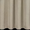 Zasłona szyta na taśmie 5 cm ciemnokremowa z tkaniny strukturalnej z delikatnym połyskiem