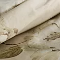 Pościel 220x200 cm bawełniana kolor beżowy, oliwkowy z wzorem kwiatowym SPRING 38 Eurofirany