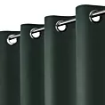 Zasłona ciemnozielona z tkaniny welurowej 420x260 cm przelotka - Dora Eurofirany