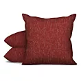 Poszewka szyta czerwono złota z tkaniny przetykanej błyszczącą nicią