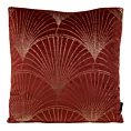 Poszewka na poduszkę 45x45 cm welwetowa ze złotym nadrukiem bordowo BLINK 21 Eurofirany