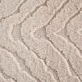 Koc 150x200 cm beżowy, z futrzanej tkaniny zdobiona wytłaczanym efektem 3D KATE Eurofirany