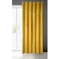Zasłona musztardowa z matowego welwetu 215x250 cm przelotka MELANIE Eurofirany