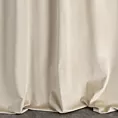 Zasłona szyta na taśmie fala ENYA ciemnokremowa z miękkiej półmatowej tkaniny welwetowej