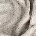 Obrus szyty beżowy z tkaniny o wyraźnym splocie z efektem melanżu