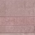 Ręcznik kąpielowy 50x90 cm bawełniany kolor pudrowy róż z welurową bordiurą 500 g/m2 EMMA Eurofirany