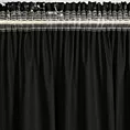 Zasłona czarna zdobiona lśniącym marmurkiem z welwetowej tkaniny 140x270 taśma DORI Eurofirany