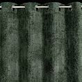 Zasłona ciemnozielona z tkaniny szenilowej 135x250 przelotka ALETA Eurofirany