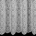 Tkanina firanowa z batystu zakończona pasem ornamentowego haftu Eurofirany