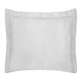 Poszewka na poduszkę 70x80 cm bawełniana z satynowym połyskiem i ozdobną kantą jasnoszara NOVA COLOUR Eurofirany