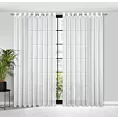 Firana biała z gładkiej tkaniny o naturalnym wyglądzie 300x260 cm przelotka KALIA Eurofirany