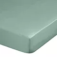Prześcieradło z gumką 100x200 cm z satyny bawełnianej kolor miętowy 125 g/m2 DINA Diva Line Eurofirany